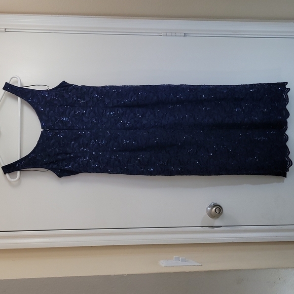 Alex Evenings Lace Sequence Evening Dress Size 12 - Picture 2 of 8